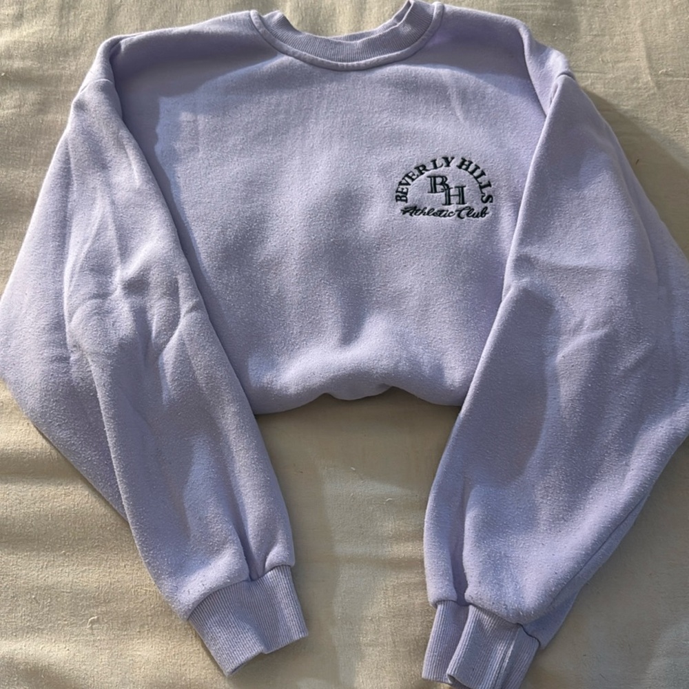 Lavender Beverly Hills Atheletic Club crewneck